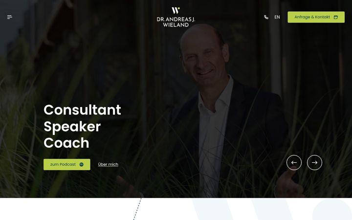 Screenshot of andreaswieland.at
