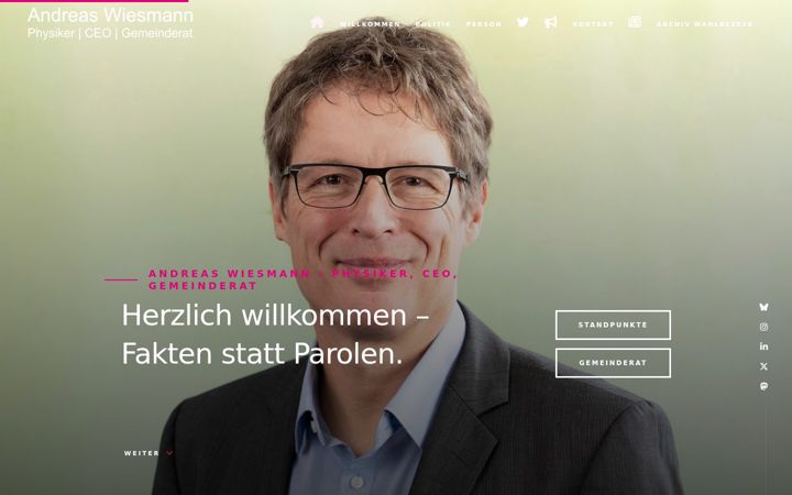 Ekrano kopija andreaswiesmann.ch