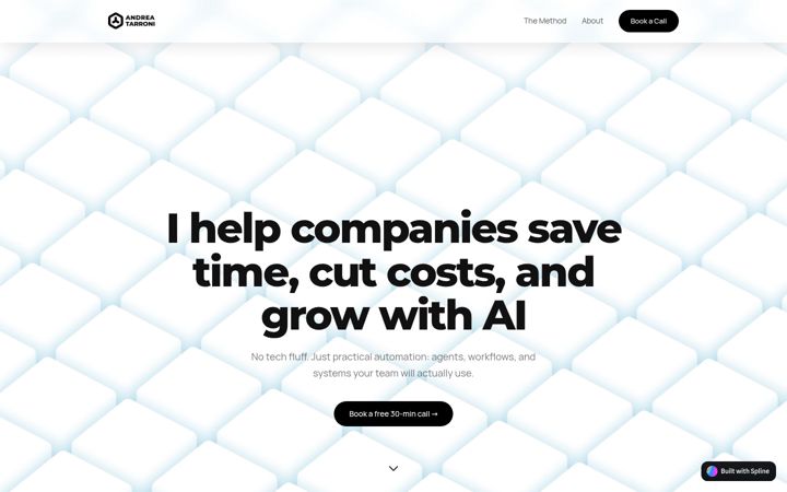 Screenshot of andreatarroni.com
