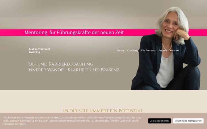 Screenshot of andreathuemmel-coaching.de