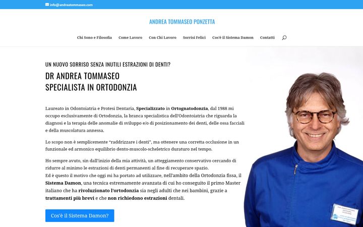 Screenshot of andreatommaseo.com