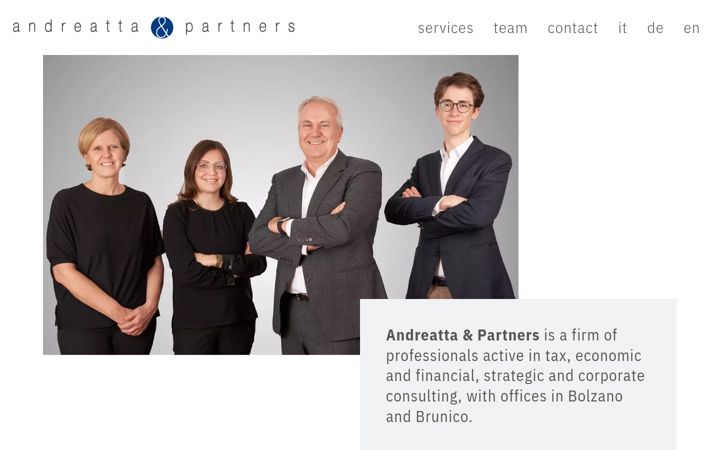 Screenshot of andreatta-partners.it