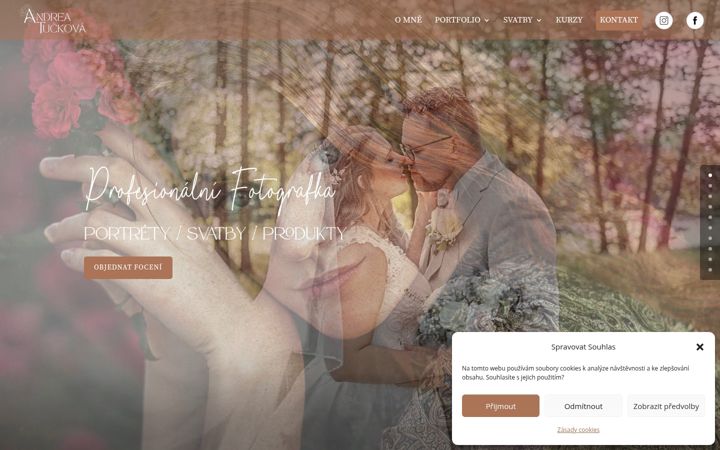 Screenshot of andreatuckova.cz