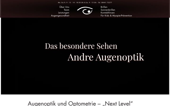 Screenshot of andreaugenoptik.de