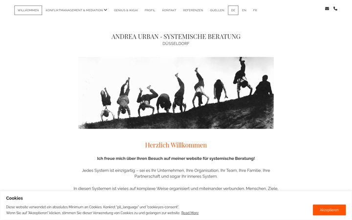 Screenshot of andreaurban.de
