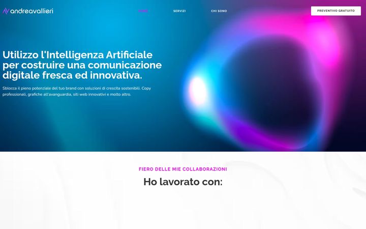Screenshot of andreavallieri.com