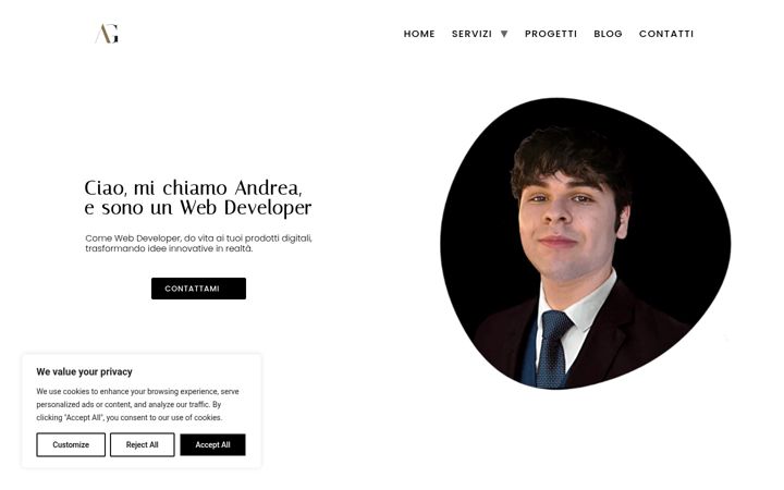 Screenshot of andreawebdeveloper.com