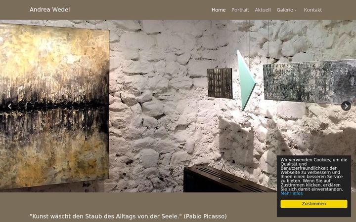 Screenshot of andreawedel.ch