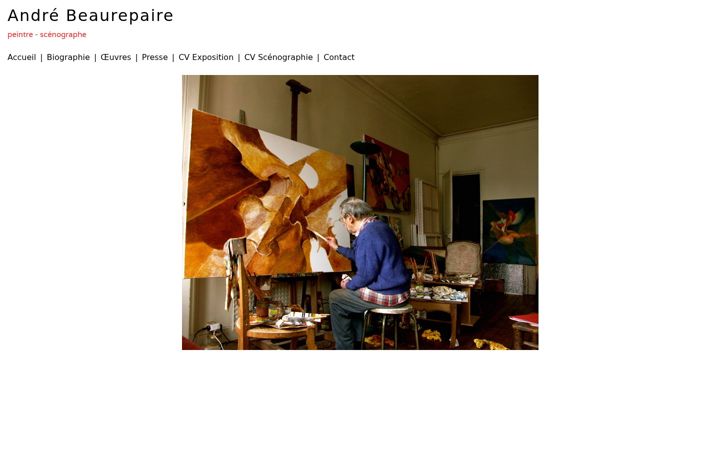 Screenshot of andrebeaurepaire.com