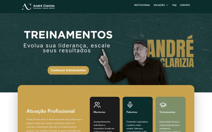Screenshot of andreclarizia.com.br