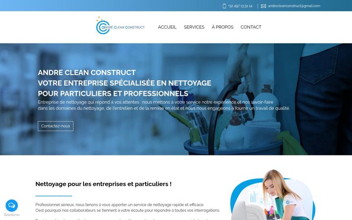 Screenshot of andreclean.be