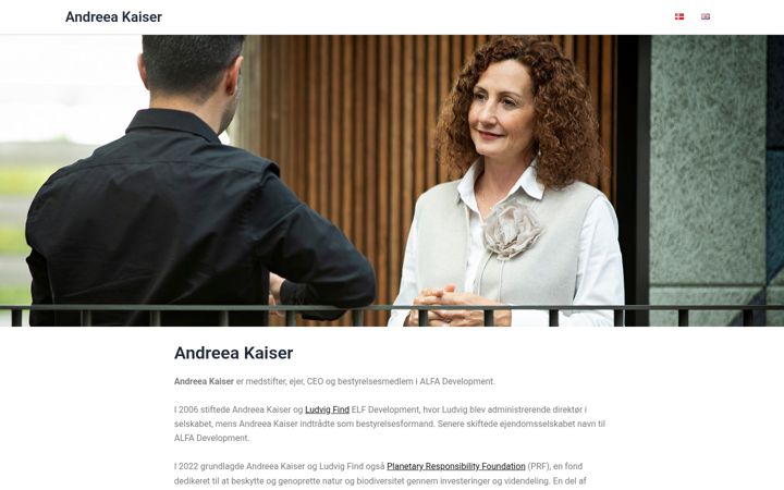 Screenshot of andreea-kaiser.dk