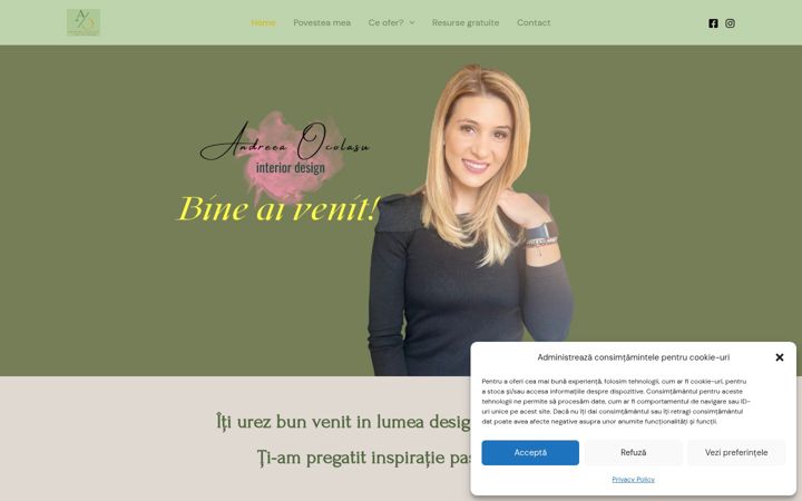 Screenshot of andreea-ocolasu.ro