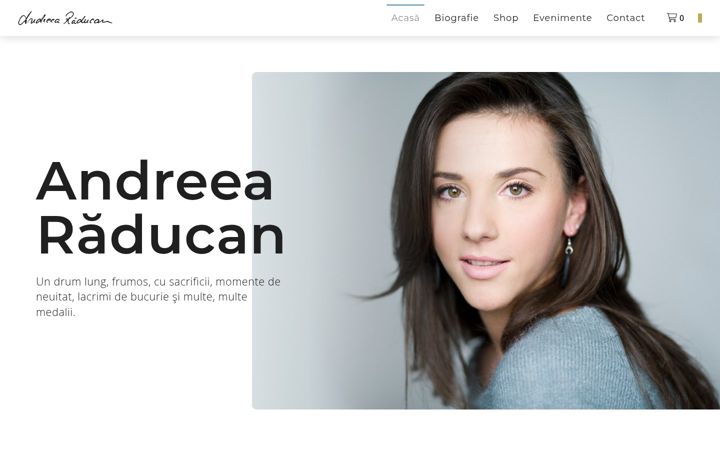 Screenshot di andreearaducan.ro