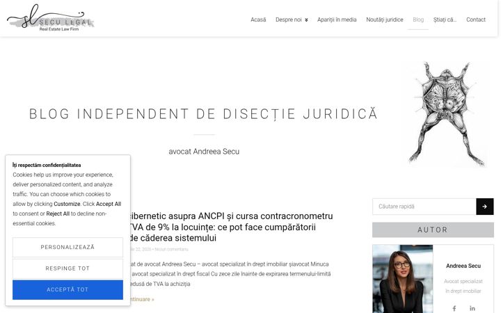 Captura de pantalla de andreeasecu.ro
