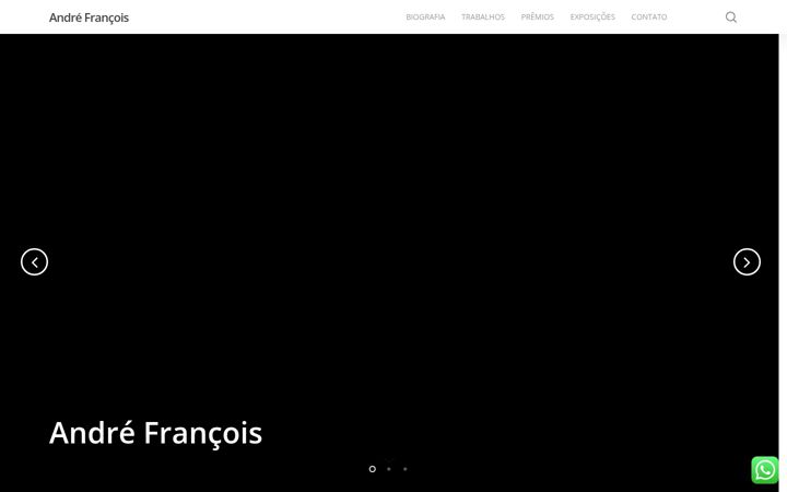 Captura de pantalla de andrefrancois.com.br