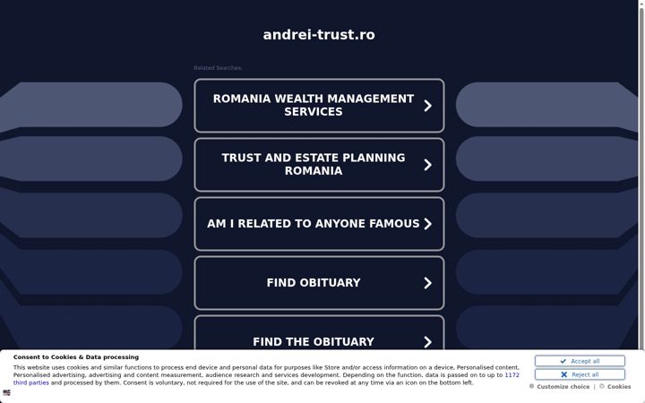 Skærmbillede af andrei-trust.ro