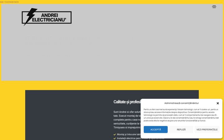 Screenshot of andreielectricianu.ro