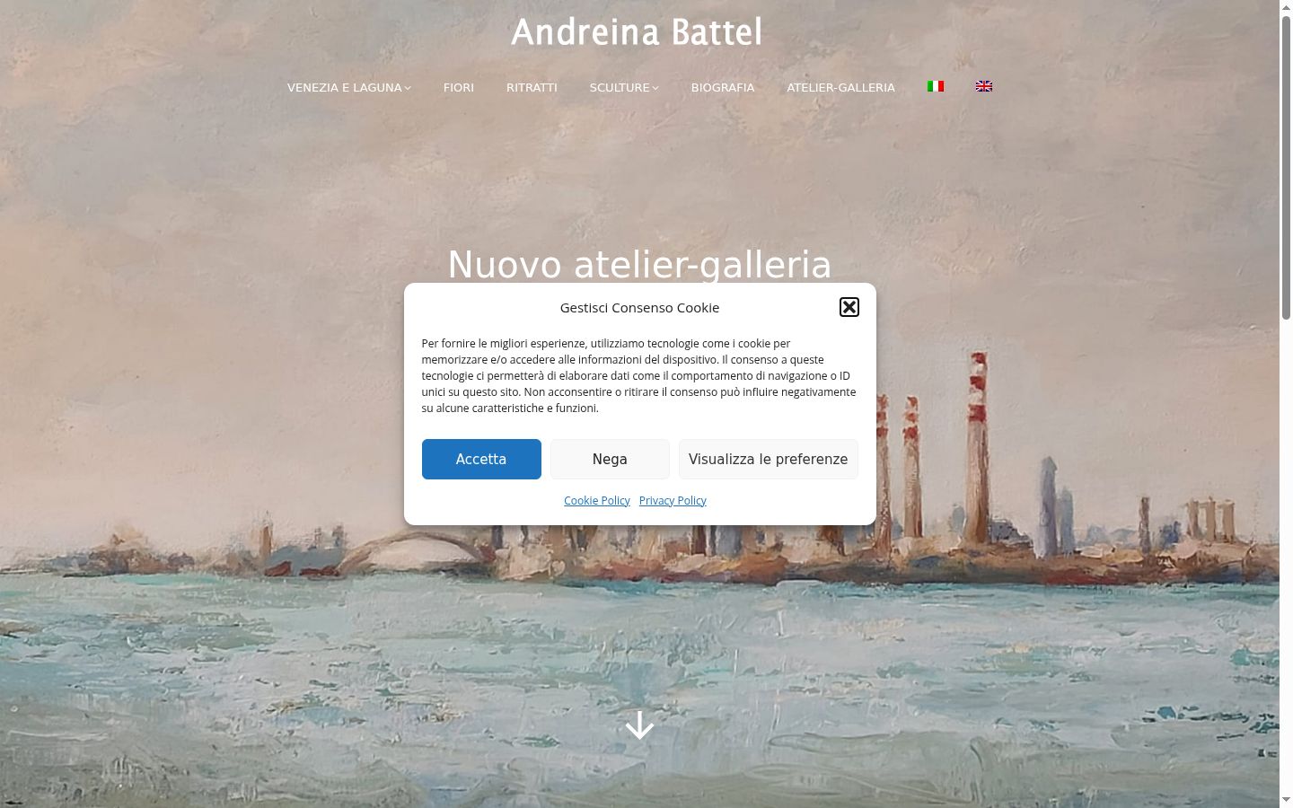Snímka obrazovky banera súhlasu zobrazeného pred akoukoľvek interakciou