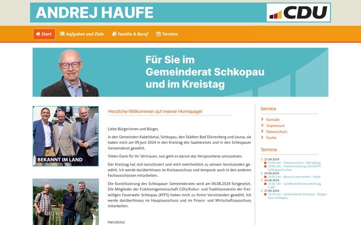 Screenshot of andrej-haufe.de