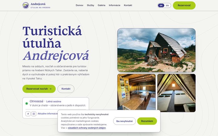 Screenshot of andrejcova.sk