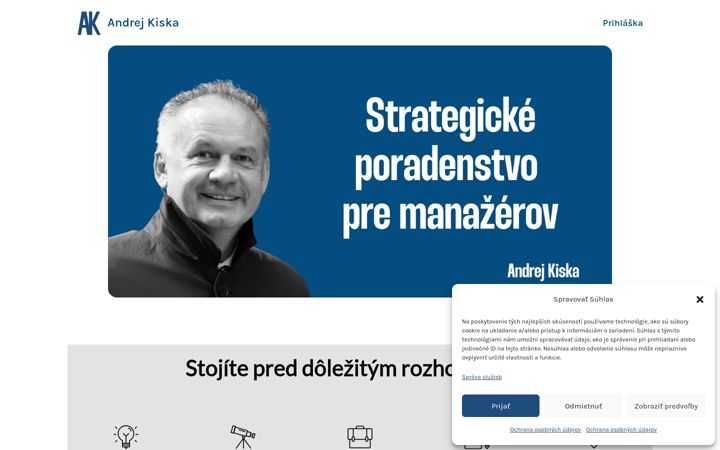 Screenshot of andrejkiska.sk