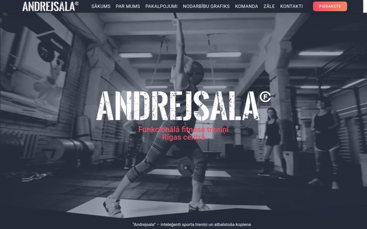Screenshot of andrejsalacf.lv