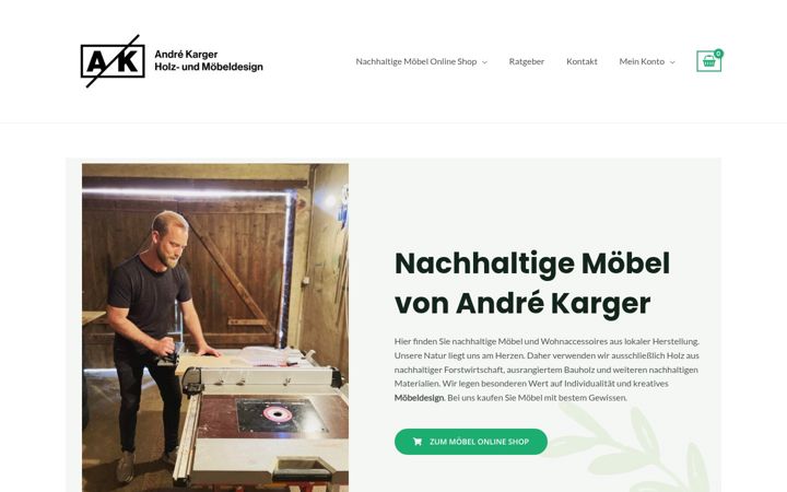 Screenshot of andrekarger.de