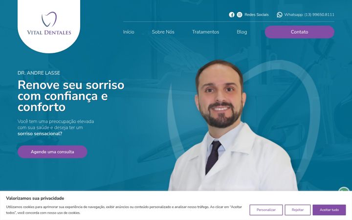 Captura de pantalla de andrelasse.com.br