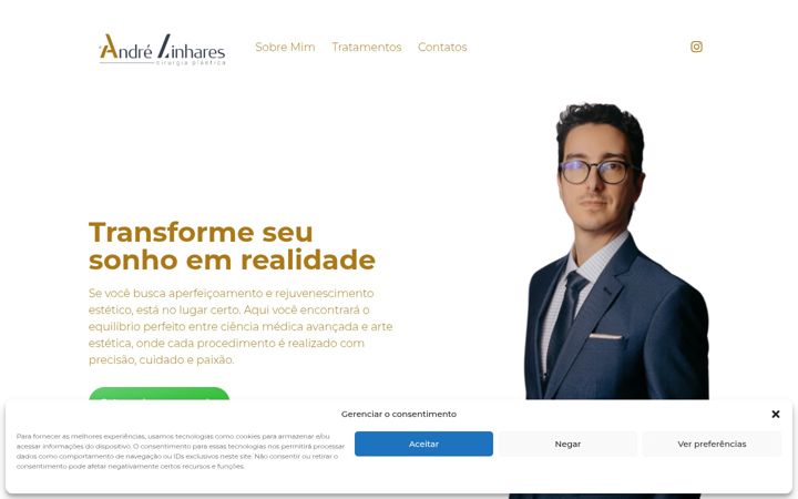 Captura de pantalla de andrelinhares.com.br