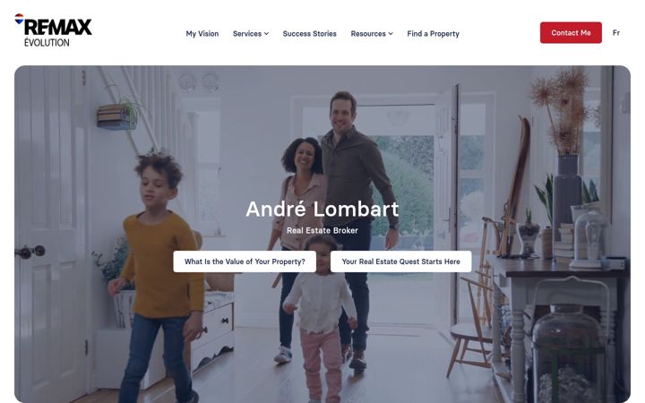 Screenshot of andrelombart.com