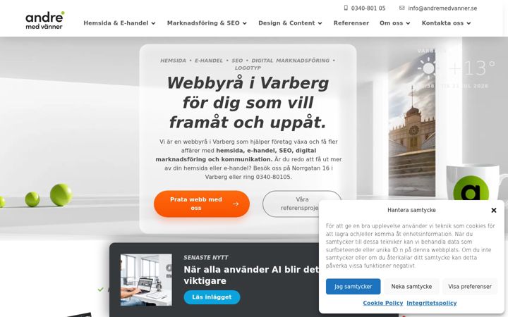 Screenshot of andremedvanner.se