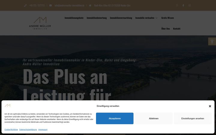 Screenshot of andremueller-immobilien.de