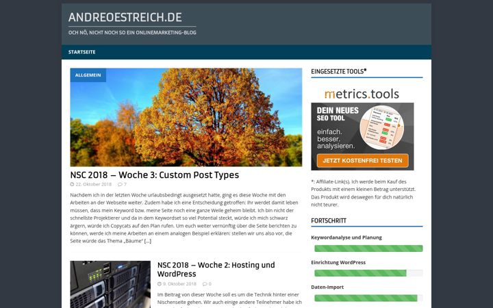 Screenshot of andreoestreich.de