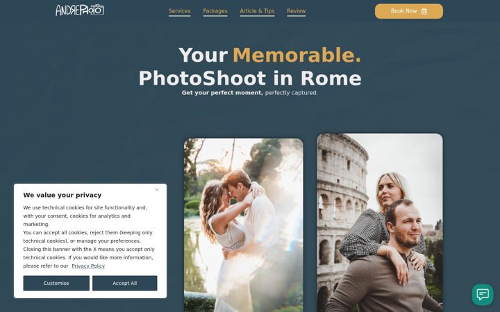 Screenshot of andrephotorome.eu