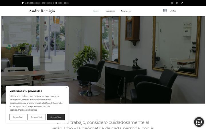 Screenshot of andreremigio.com