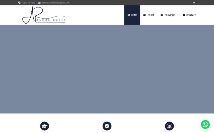 Screenshot of andrerussicontabilidade.com.br