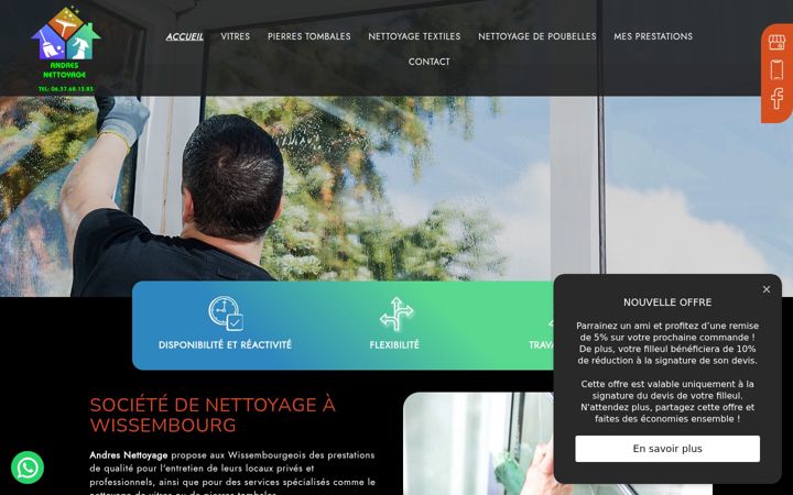 Screenshot of andres-nettoyage.fr
