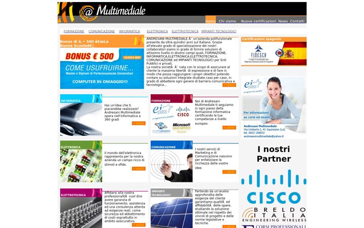 Screenshot of andresanimultimediale.com