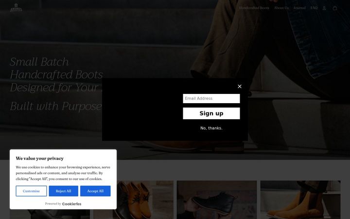 Screenshot of andresboots.com