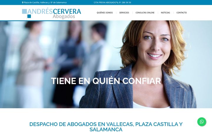 Screenshot of andrescervera-abogados.es