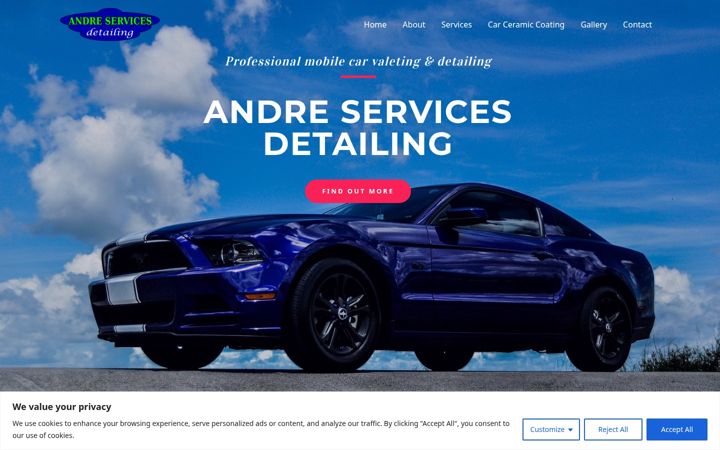 Screenshot of andreservices.co.uk