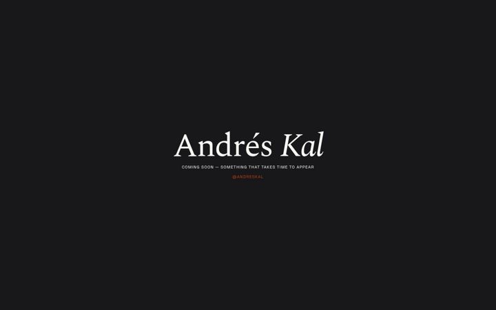 Screenshot of andreskal.com