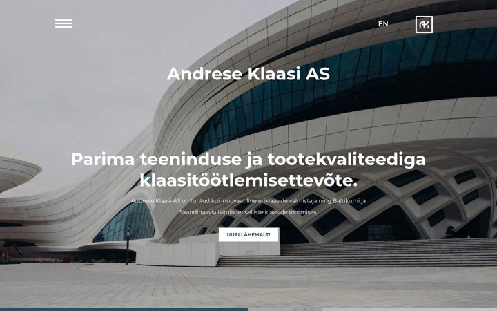 Screenshot of andresklaas.ee