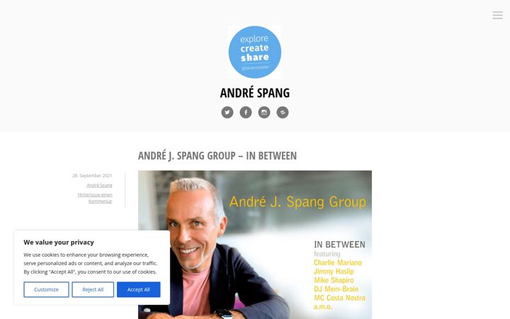 Screenshot of andrespang.de