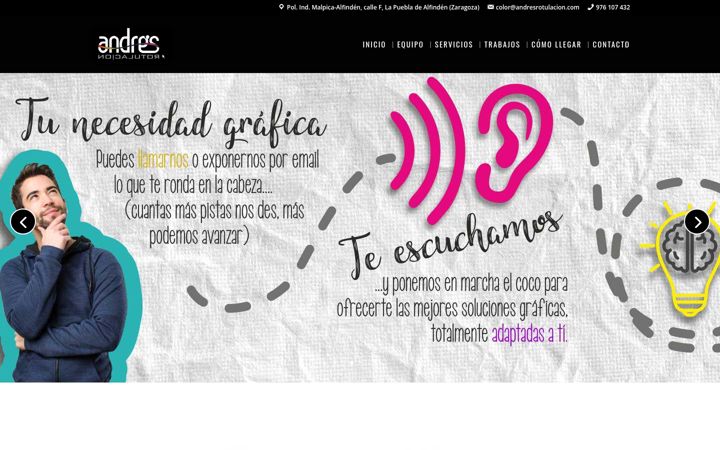 Screenshot of andresrotulacion.com