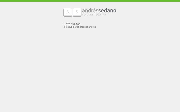 Екранна снимка на andressedano.es