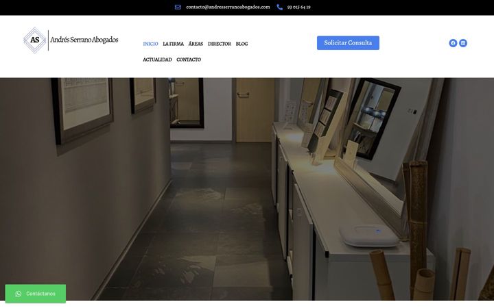 Screenshot of andresserranoabogados.com