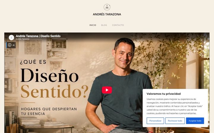 Screenshot of andrestarazona.com
