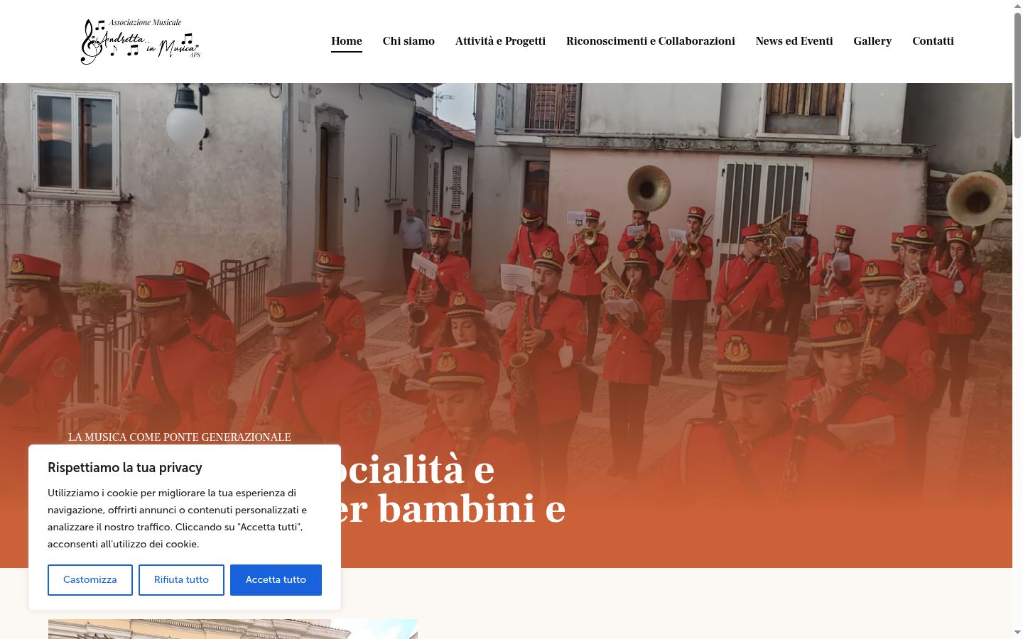 Screenshot des Einwilligungsbanners vor jeglicher Interaktion